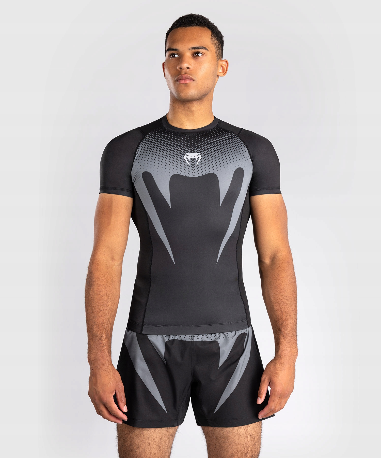 Rashguard Venum No Gi Black/ Silver Grey roz. L
