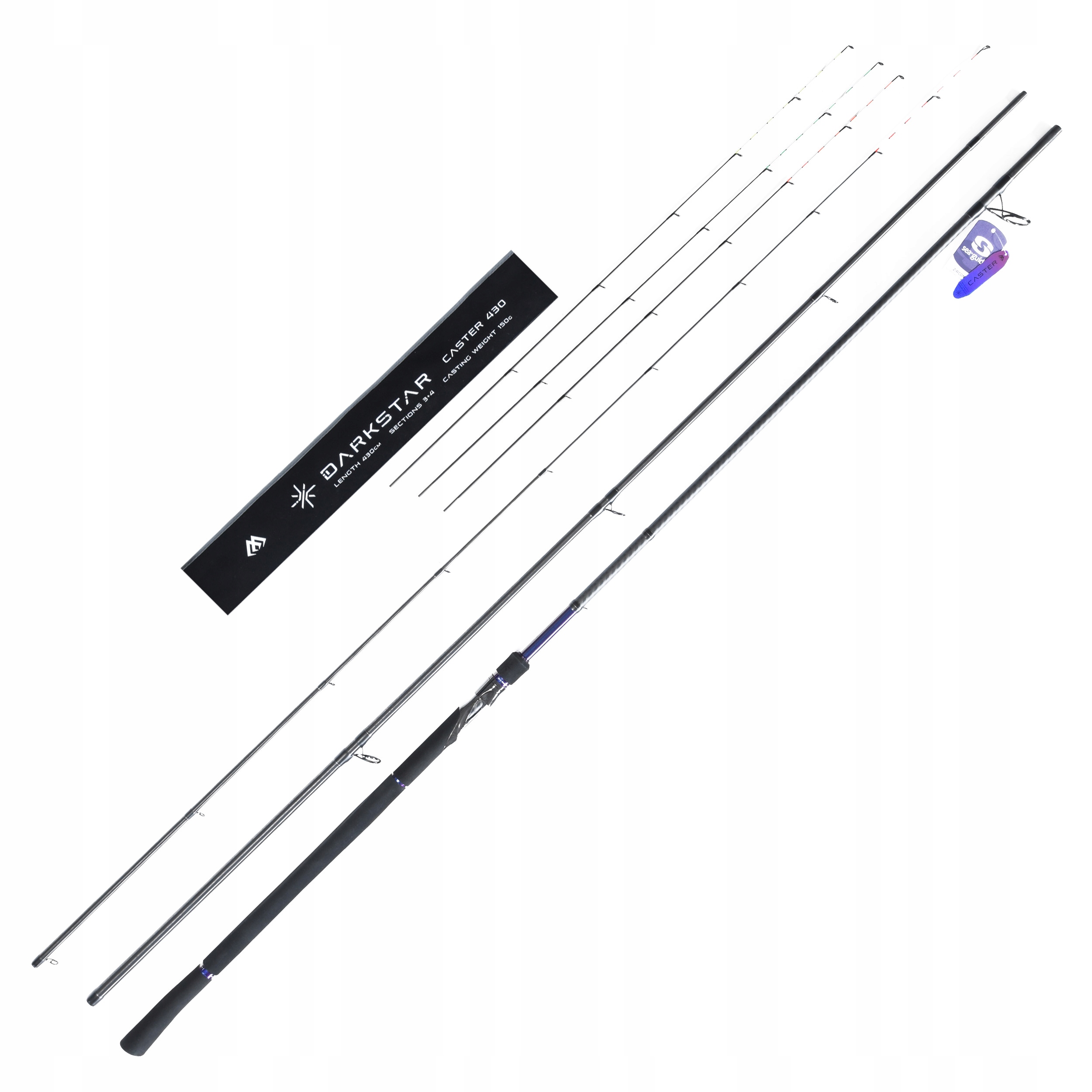 Wędka feederowa Mikado Darkstar Caster 4.30m 1-150g 4 szczytówki węglowe