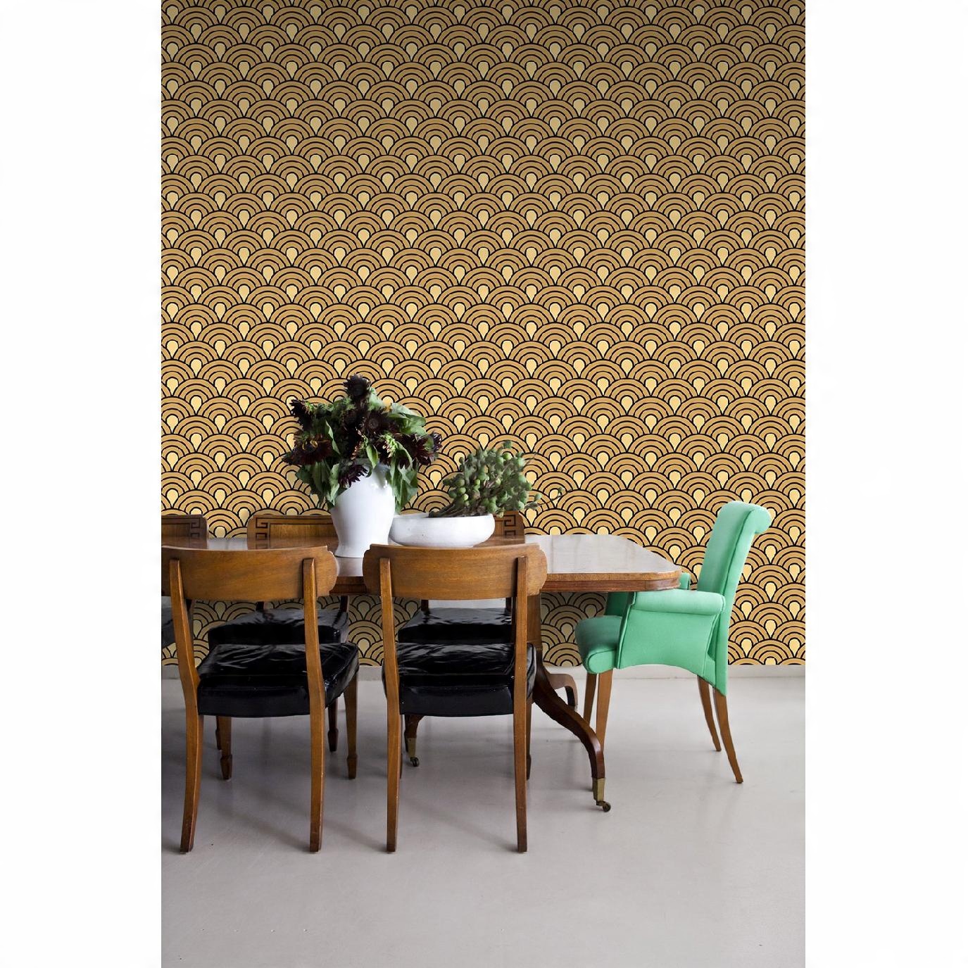 

Tapeta flizelina Vintage rybie łuski wzór 254x184