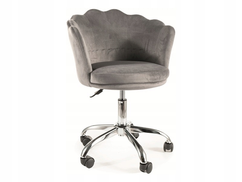 Otočné kreslo na stôl Rose Velvet Signal Šedá