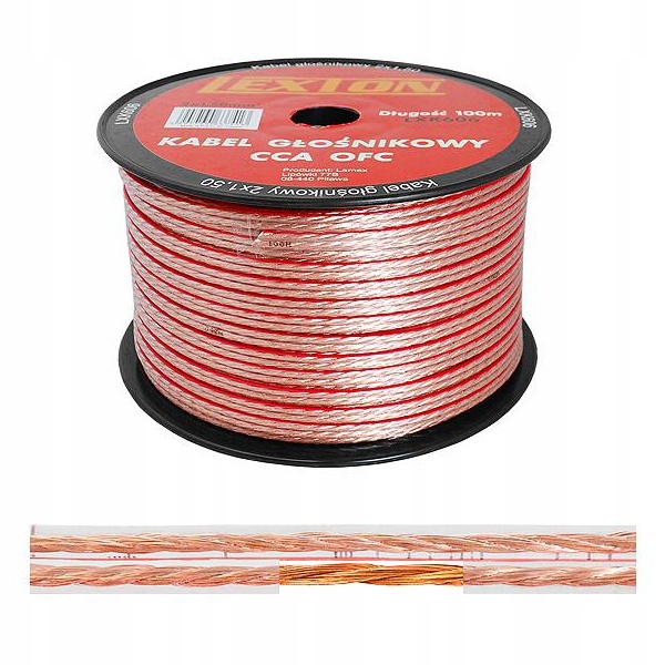 

Kabel Głośnikowy 2x1,5 Przewód Cca Ofc