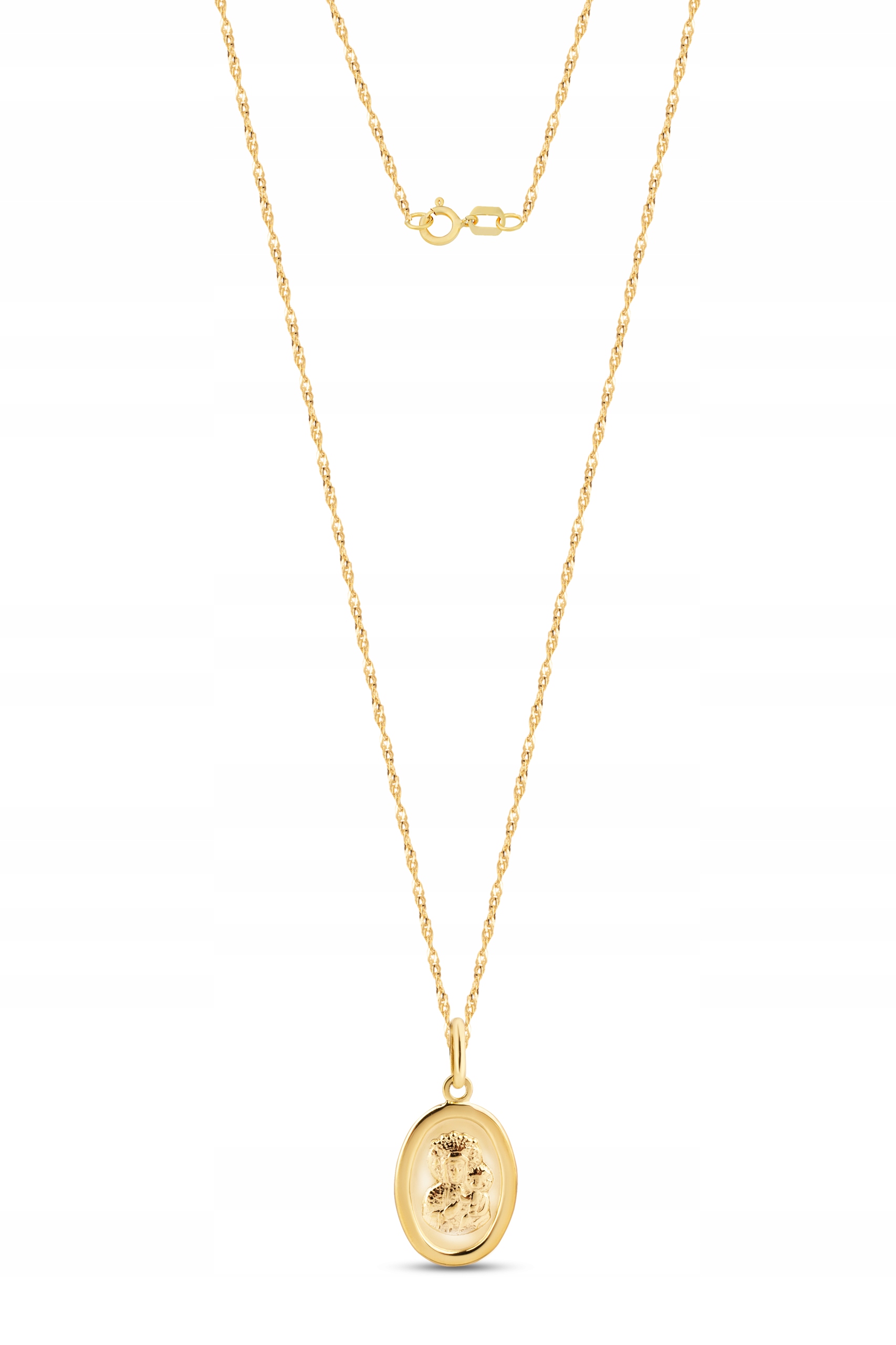 ZŁOTY MEDALIK ŁAŃCUSZEK CHRZEST KOMUNIA ŚWIĘTA 333 Marka Goldmark