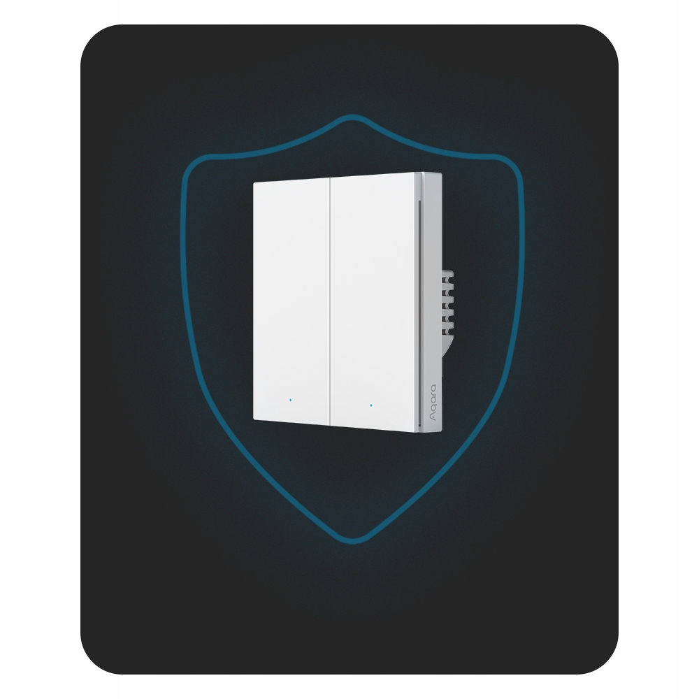 AQARA PRZEŁĄCZNIK WŁĄCZNIK ŚWIATEŁ 2 PRZYCISKI SMART HOMEKIT ZIGBEE EU Zasilanie sieciowe