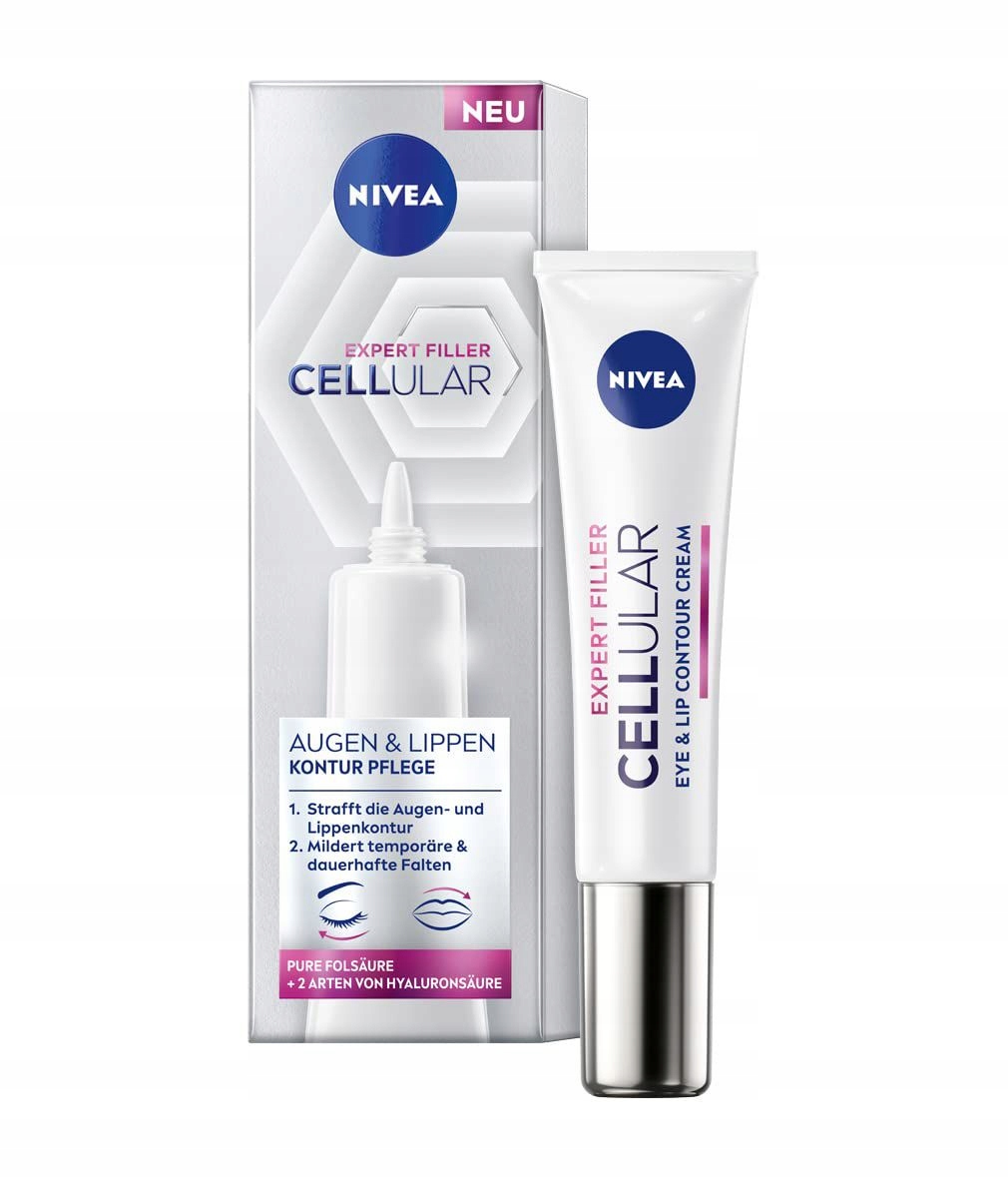Nivea Cellular Expert Filler Péče O Oblast Očí A Rtů (15 ML), Vyhlazující