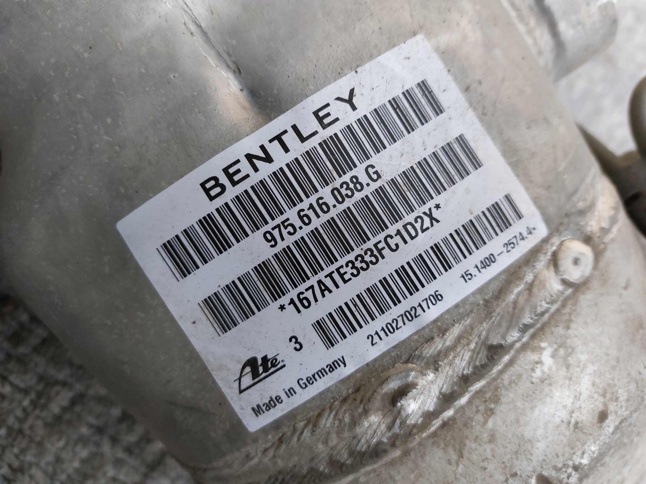shock absorber MIECH right front BENTLEY CONTINENTAL GT SPEED 6.0 W12 21r