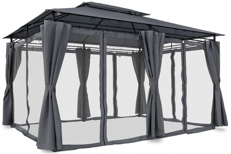 

Pawilon Ogrodowy Namiot Altana 3x4M Moskitiera Led