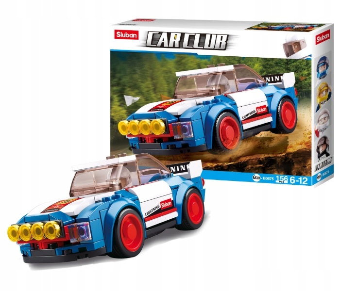 

Klocki Sluban Car Club Samochód Wyścigowy Sportowy
