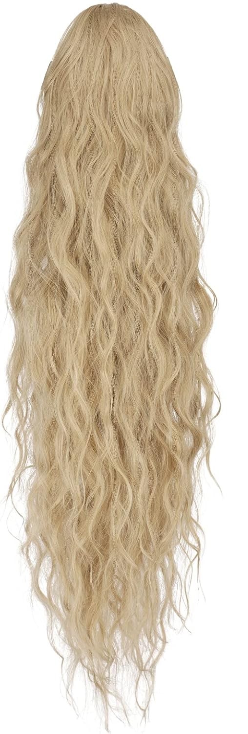 Koník dlouhý 65 cm popelavý blond vlnitý, syntetický PT139 Feshfen