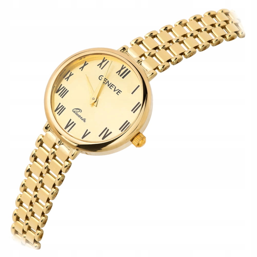 Zlaté hodinky s kulatým ciferníkem pr585 módní klasické unisex hodinky 22.82g