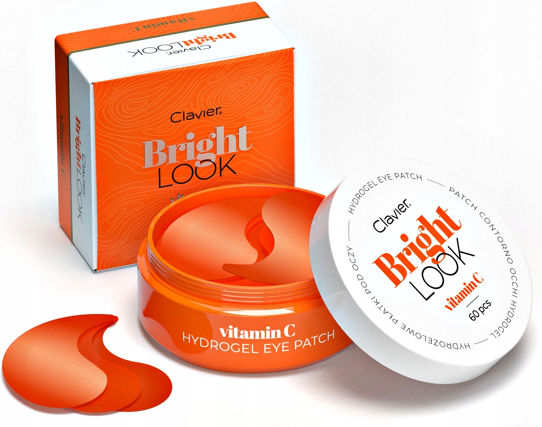 Clavier Bright Look hydrogelové náplasti pod oči Vitamín C 60ks