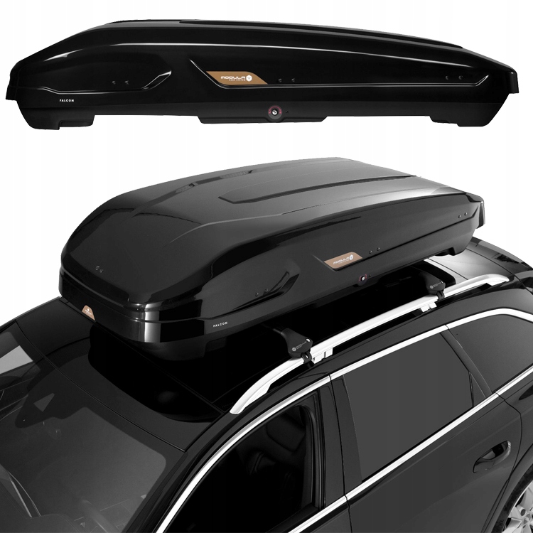 Box dachowy Modula Falcon 550 l czarny dwustronne otwieranie