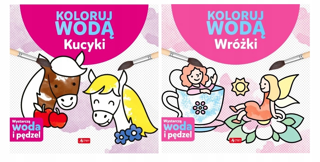 

Koloruj wodą Kucyki i Wróżki wodne malowanki