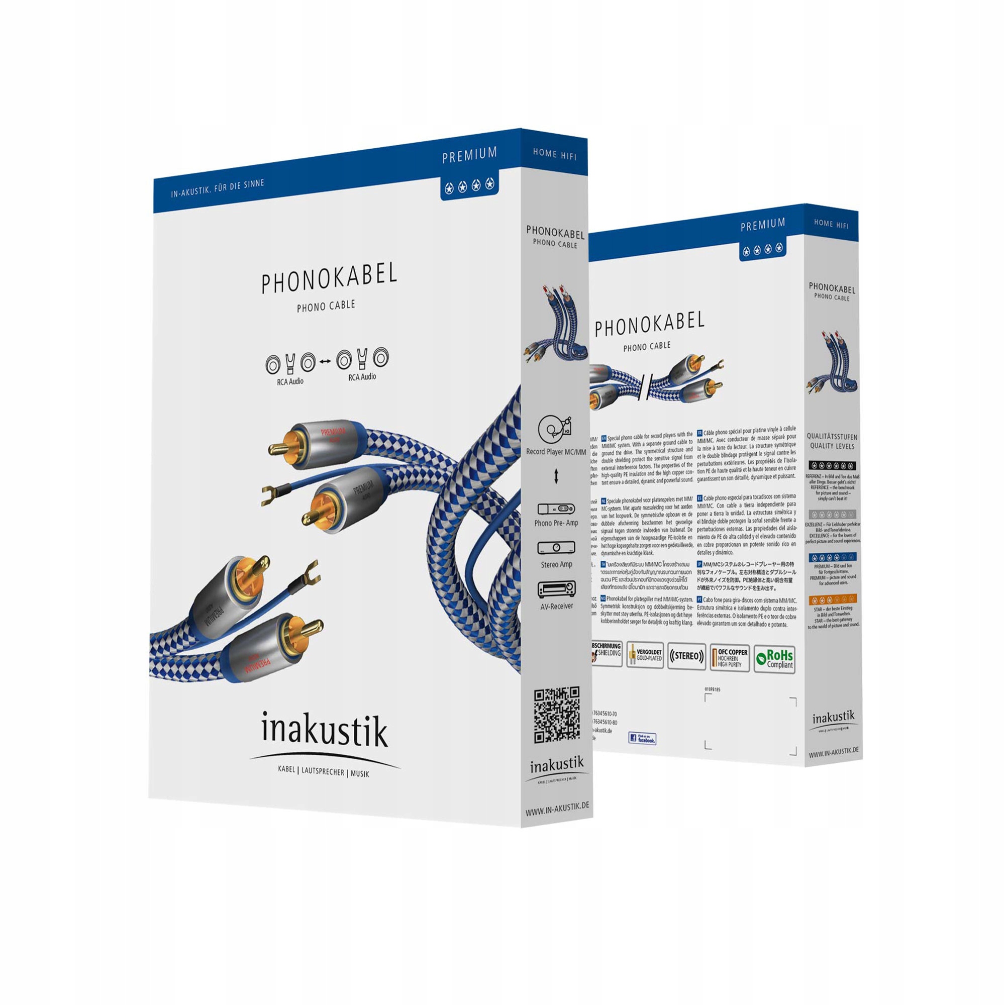 Kábel In-Akustik 00405120 2x Rca (cinch) 2x Rca (cinch) 2 m Phono