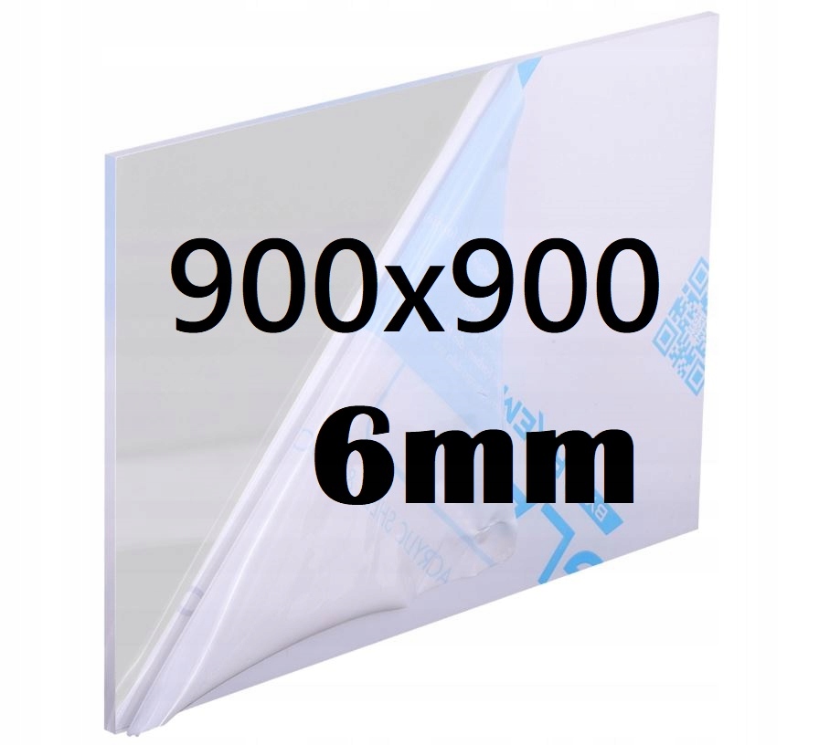 Plexi Plexi Plexi Plexa na míru 90 cm x 90 cm x 6 mm