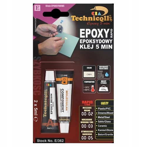 

Klej Epoksydowy 5min 2x5ml