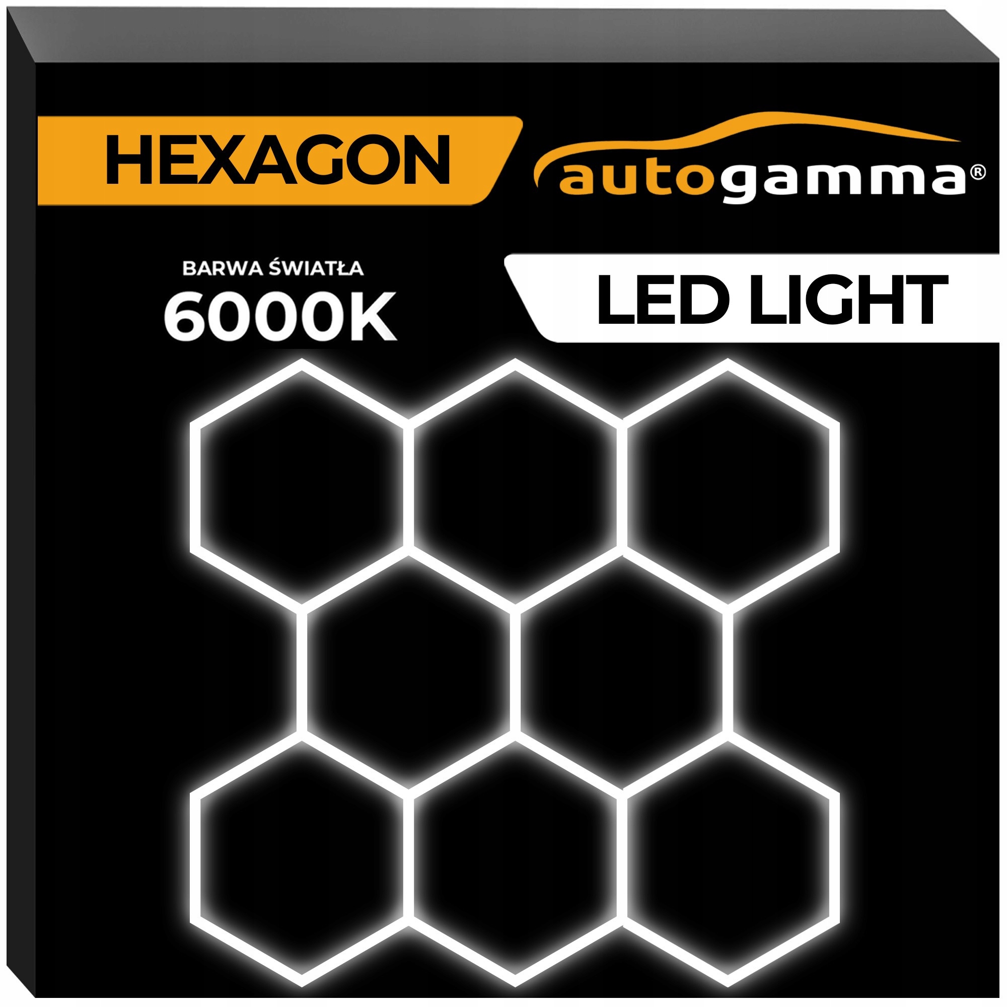 Led lampa Osvětlení Panel Garáž Dílna Dům Hexagon 297x307 5500-6000K