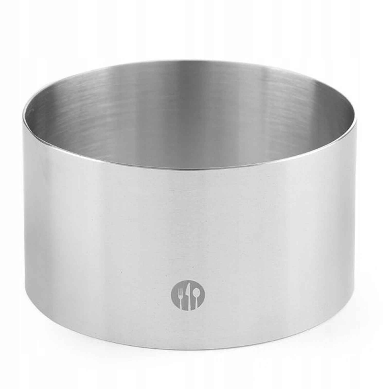 Pekařský rohlík cukrářský kulatý z nerezové oceli, výška 60 mm, průměr 220 mm