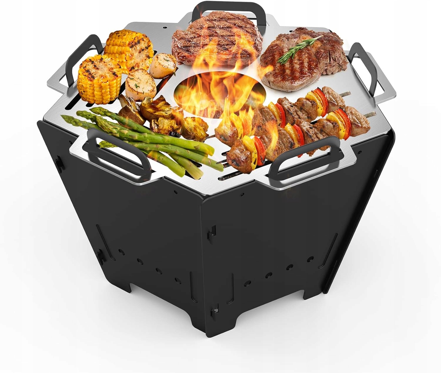 Skladacie Ohnisko Onlyfire Prenosné Na Kempovanie Gril S Roštom Krb