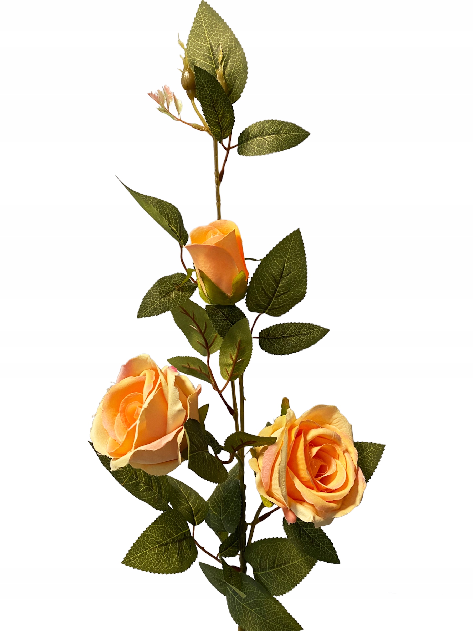 

Gałązka Róża Pomarańczowa Sztuczne Kwiaty 94 CM