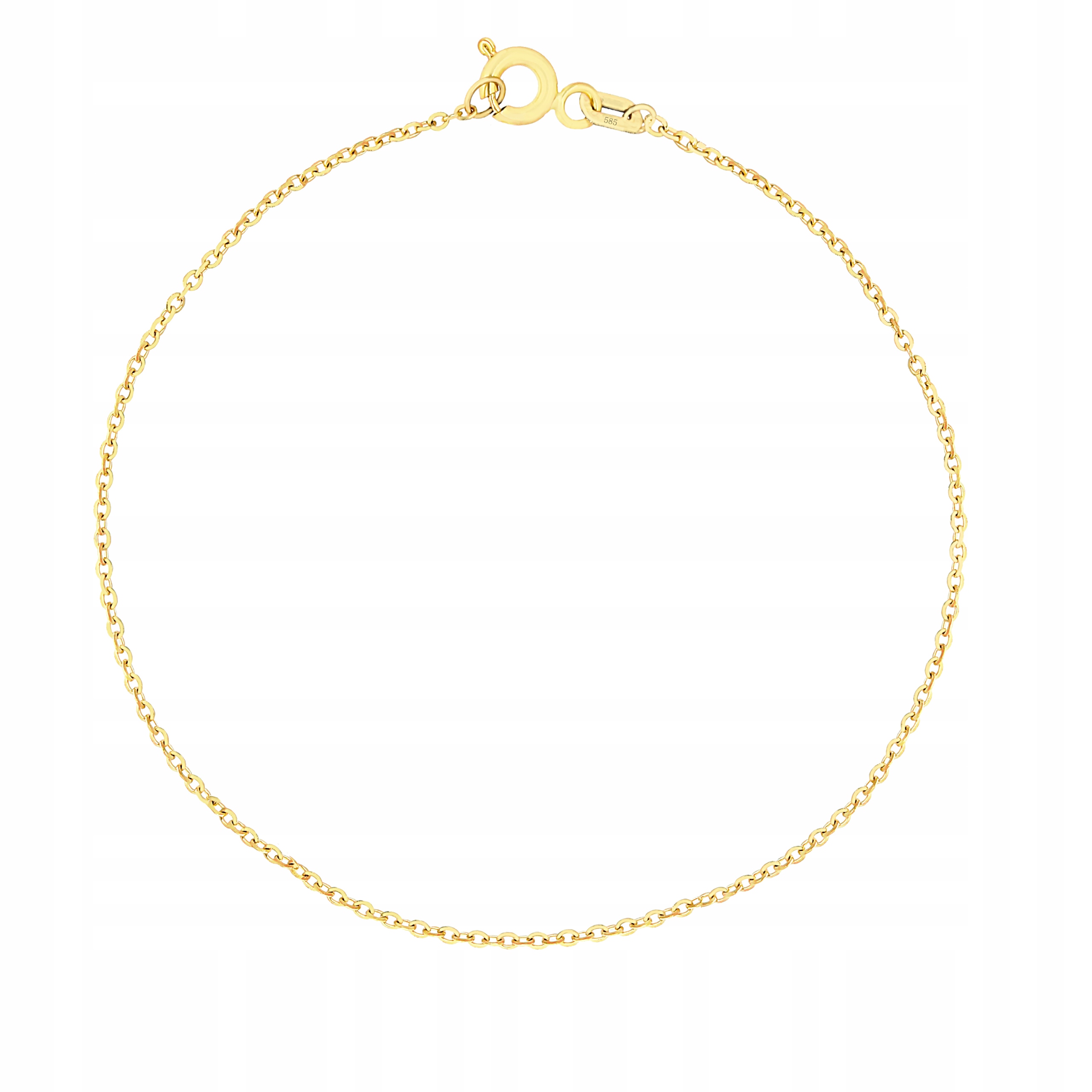 Zlatý náramek ankr diamantový jemný PR.585 20 cm