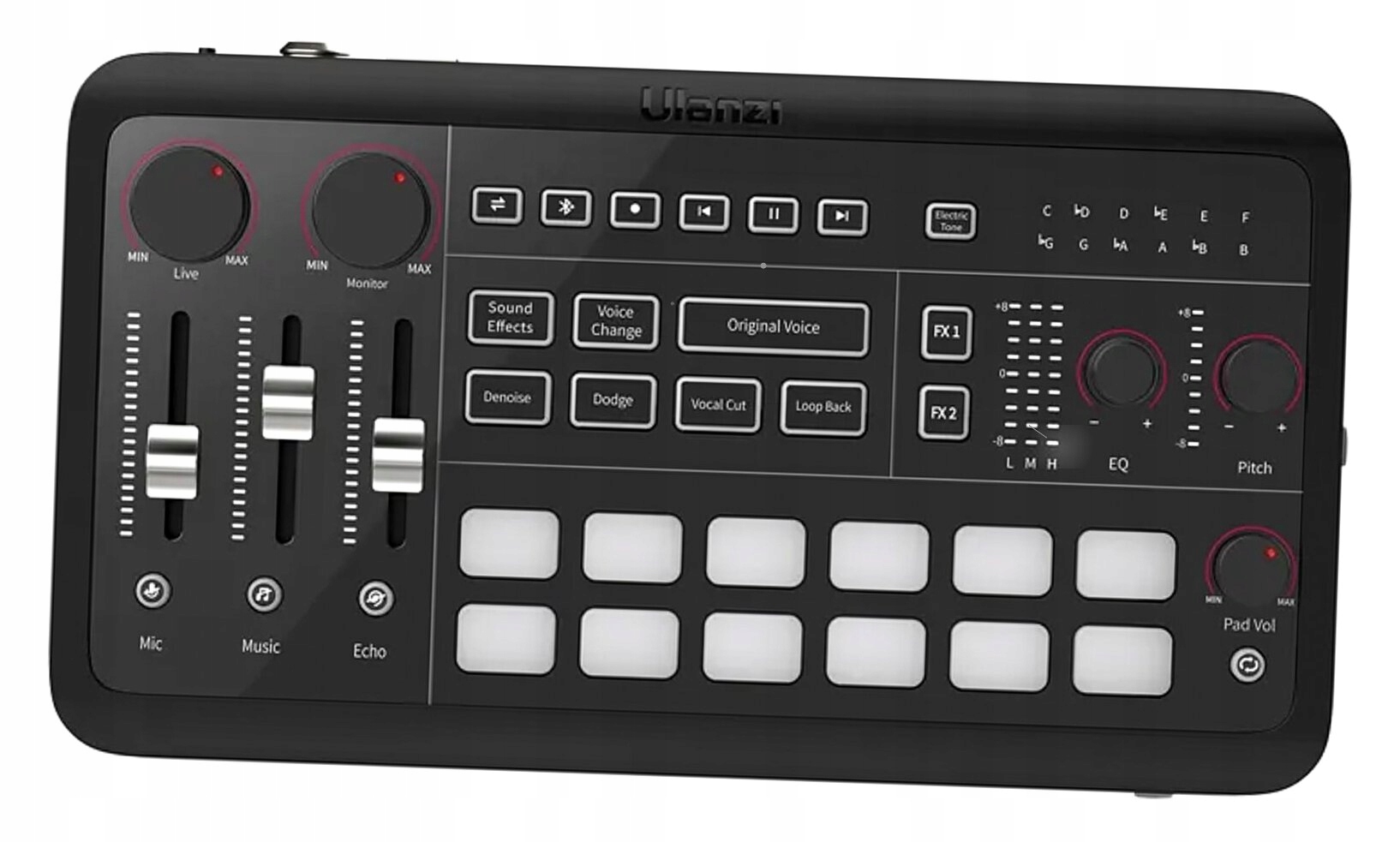 Interfejs audio Ulanzi Ucaster AX01 do streamów podcastów