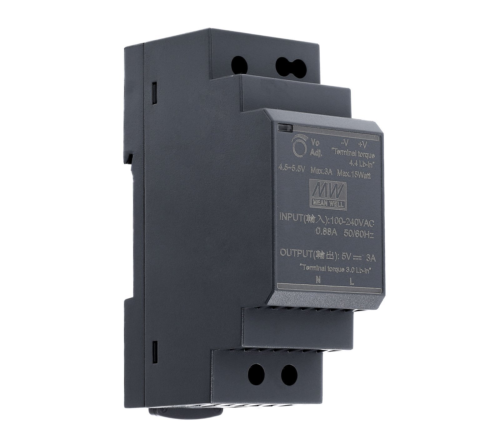 

Zasilacz Din 5V 3A 15W Mean Well HDR-30-5