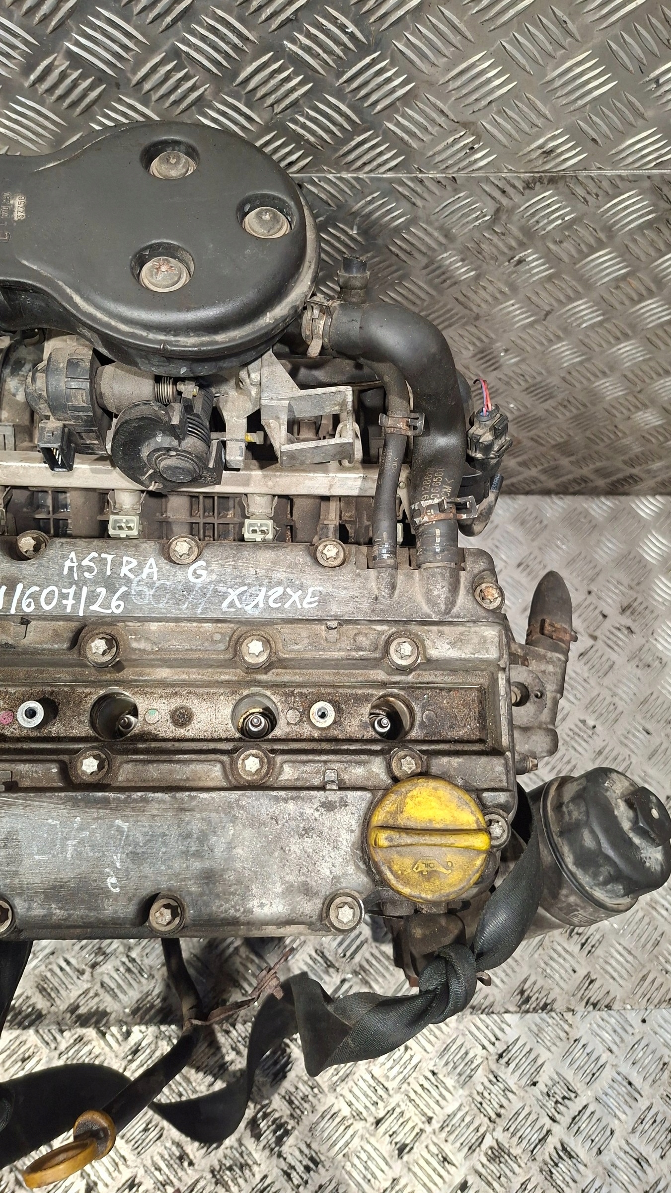 engine unprotected pillar OPEL ASTRA G 1.2 X12XE