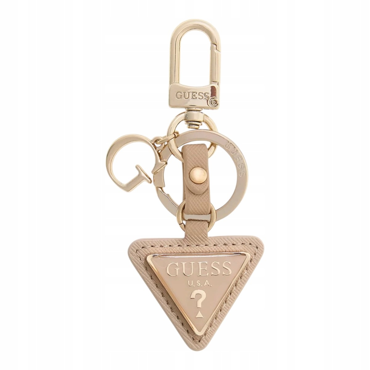 Guess Přívěsek Gilda Keyring Béžový