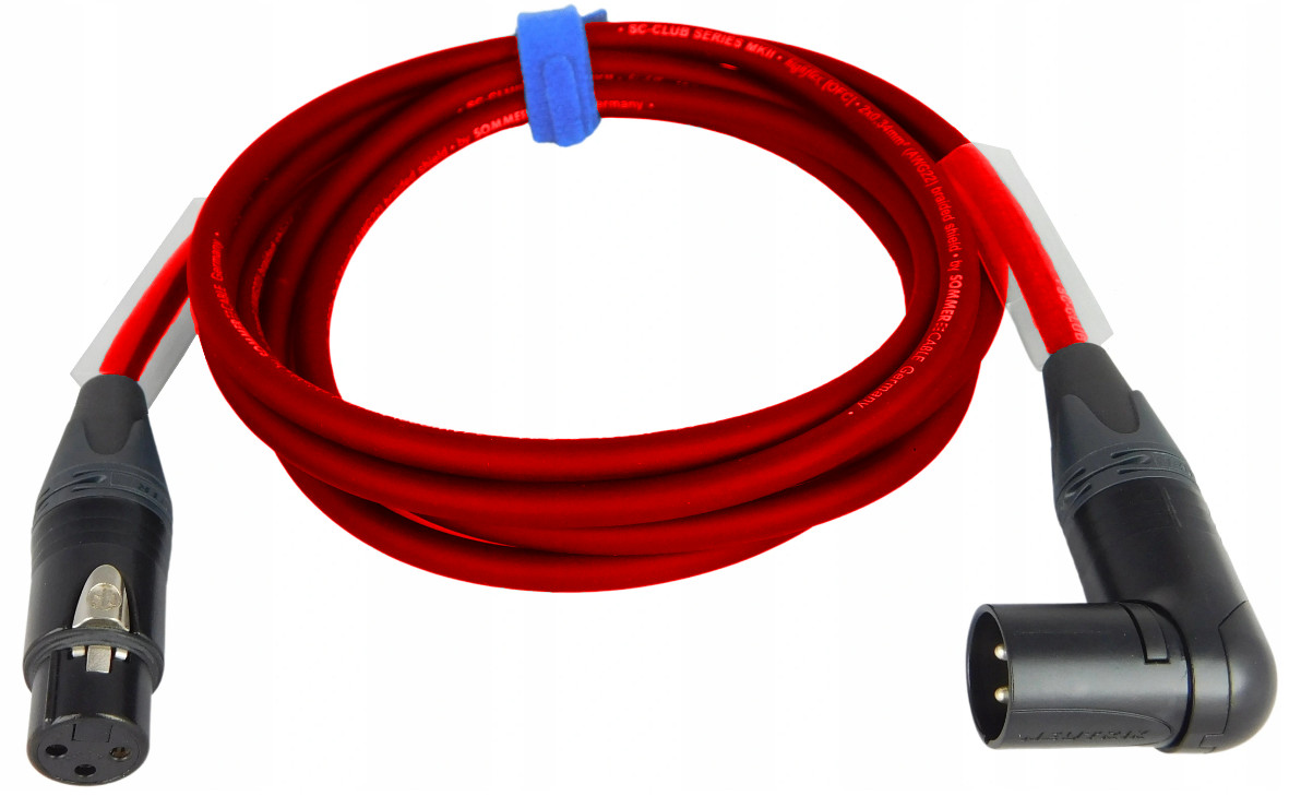 SOMMER CLUB KABEL KĄTOWY MĘSKI XLR NEUTRIK 0,5m