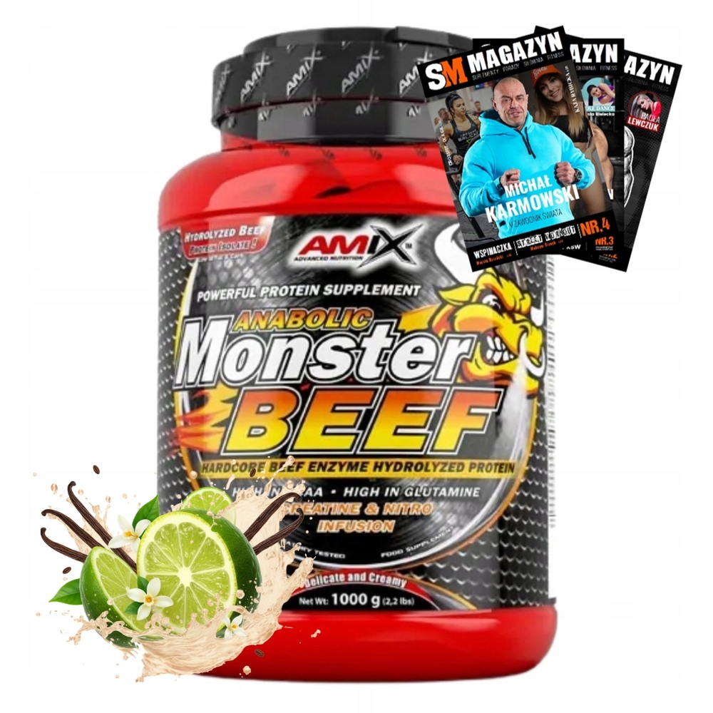 Amix Anabolic Monster Beef 90% 1000 g Protein Pro Růst Svalů A Sílu