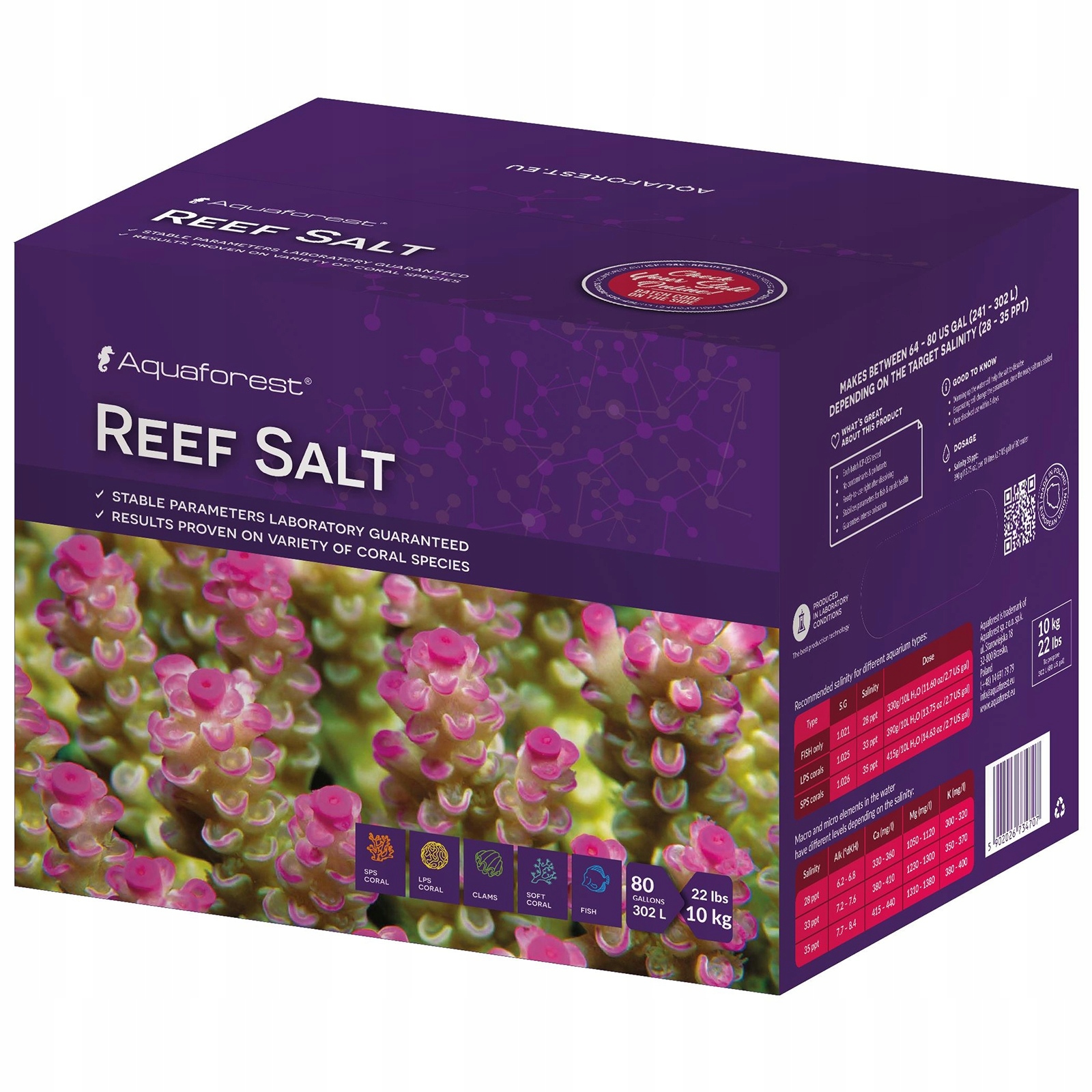 Levně Aquaforest Reef Salt 10kg Box sůl mořská akvaristika