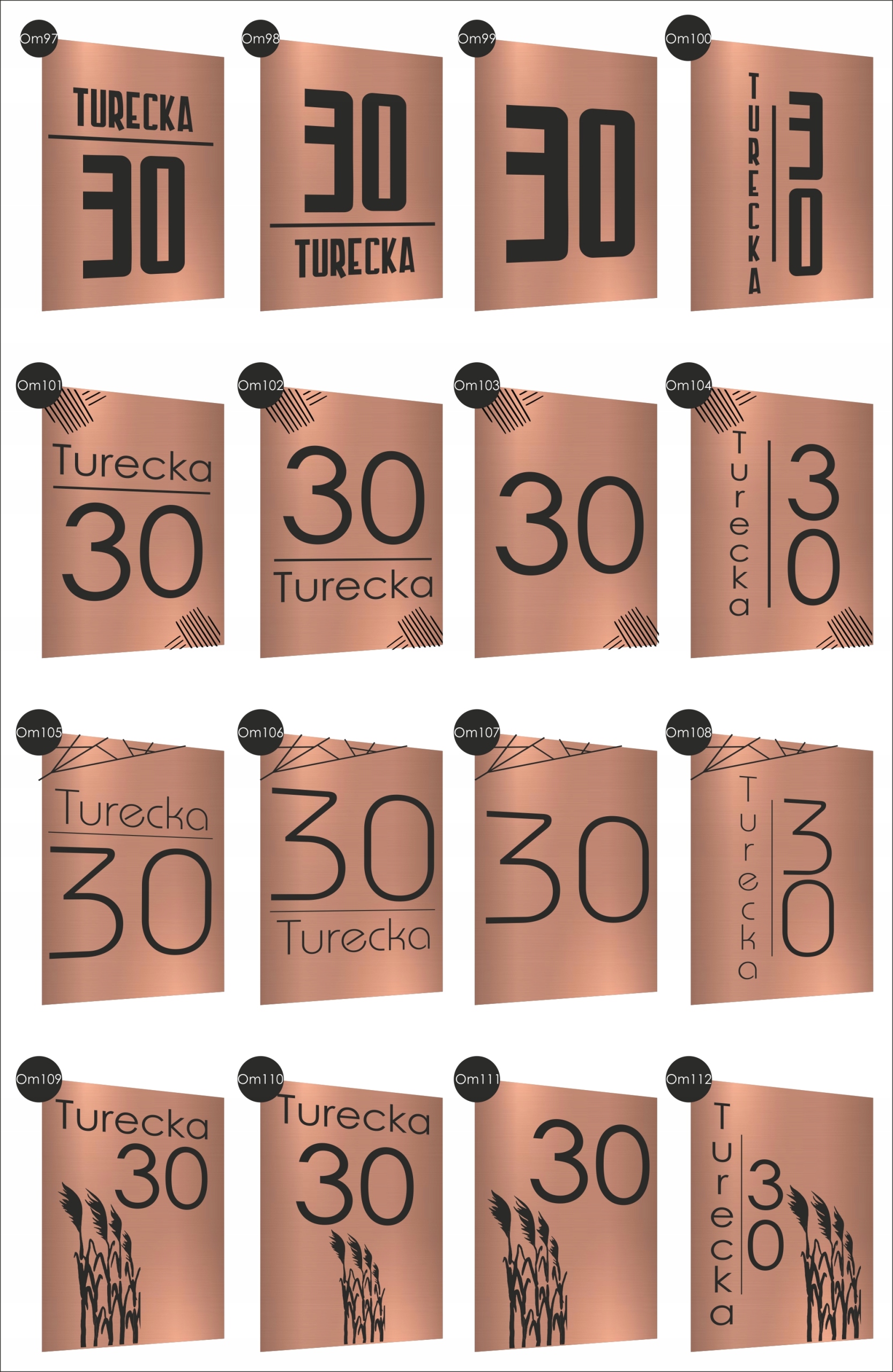 Tabliczka Tablica ADRESOWA nierdzewna dibomd 40x30 NUMER NA DOM złota Grubość 3 mm