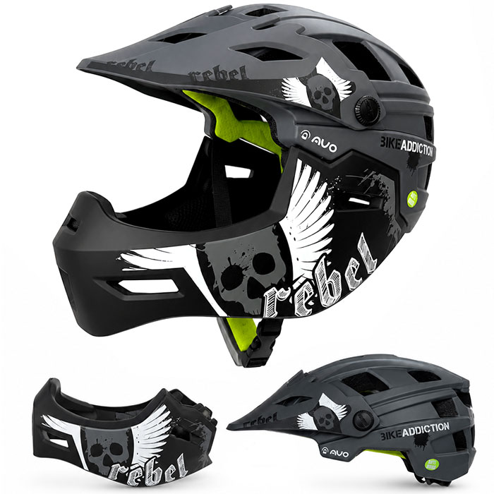 Cyklistická přilba Fullface Moon vel. S (53-55 cm)