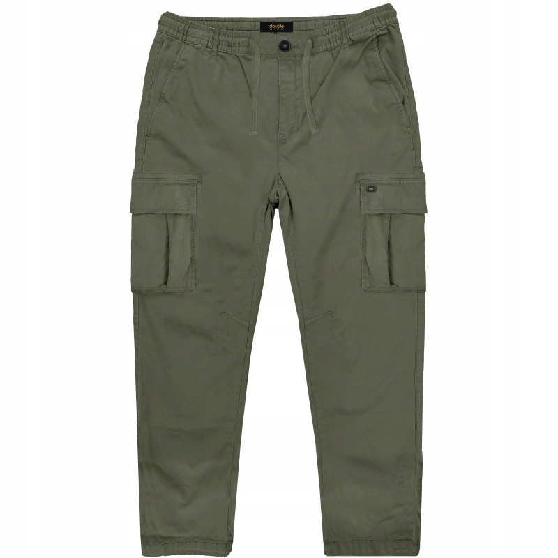Velké pánské kalhoty Kapsáče Olivové Double