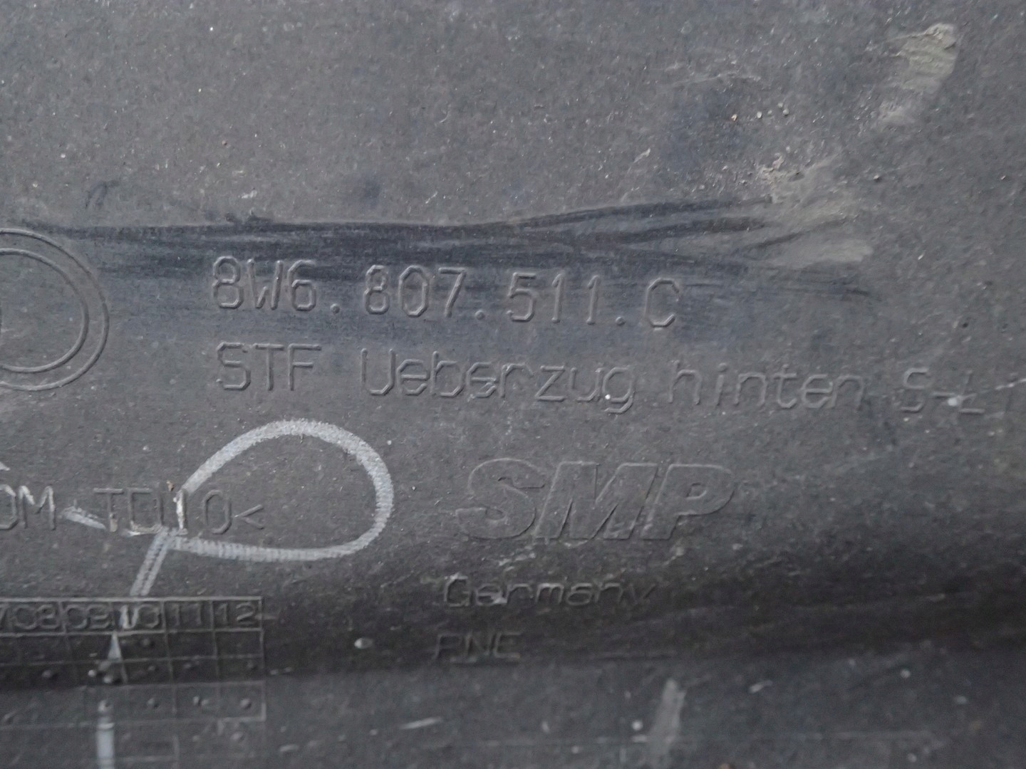 bumper rear part rear AUDI A5 F5 8W6 COUPE S LINE 16