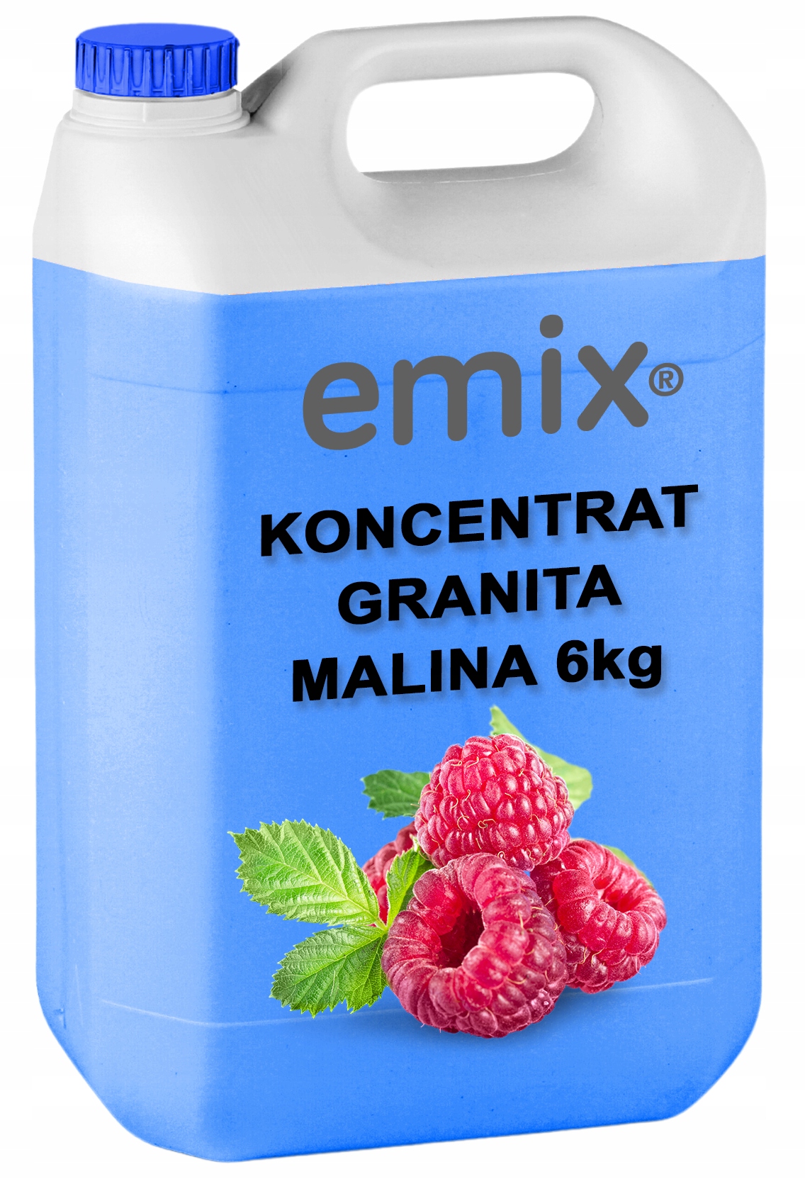 Syrop Niebieska Malina Do Granity Slush Granita Koncentrat 5L 1:7 6kg Emix