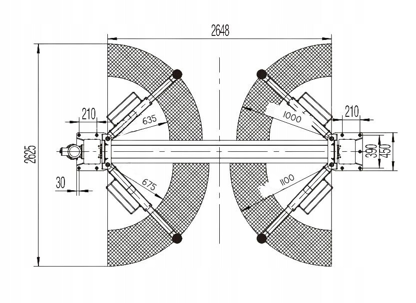 PODNOŚNIK DWUKOLUMNOWY WARSZTATOWY 4T TM-GROUP Napęd elektrohydrauliczny