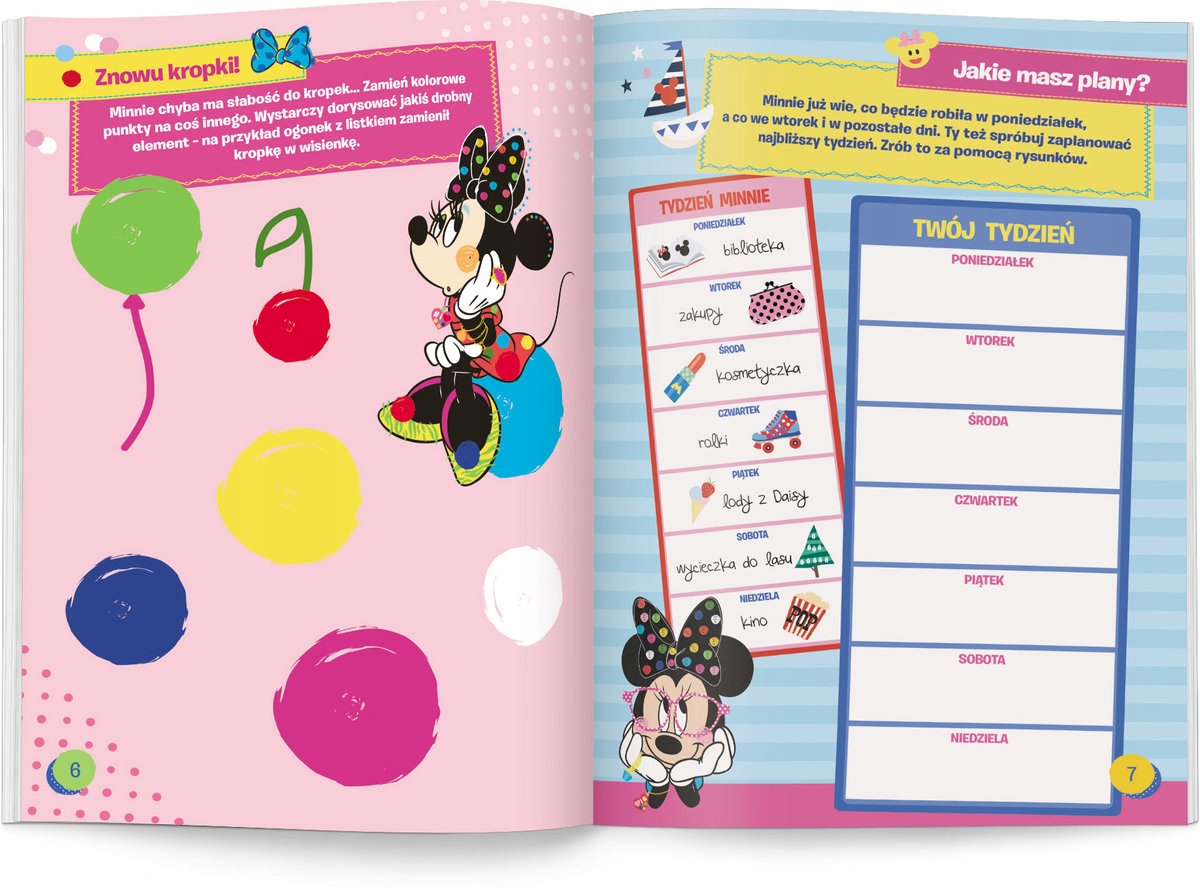 Zadania do ZMAZYWANIA +MAZAK ścieralny | MINNIE Nośnik książka papierowa