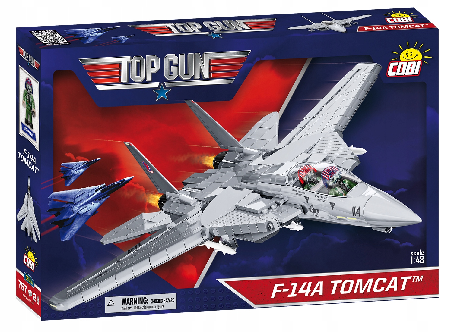 Zestaw klocków Cobi 5811A Top Gun F-14 Tomcat, 1:48