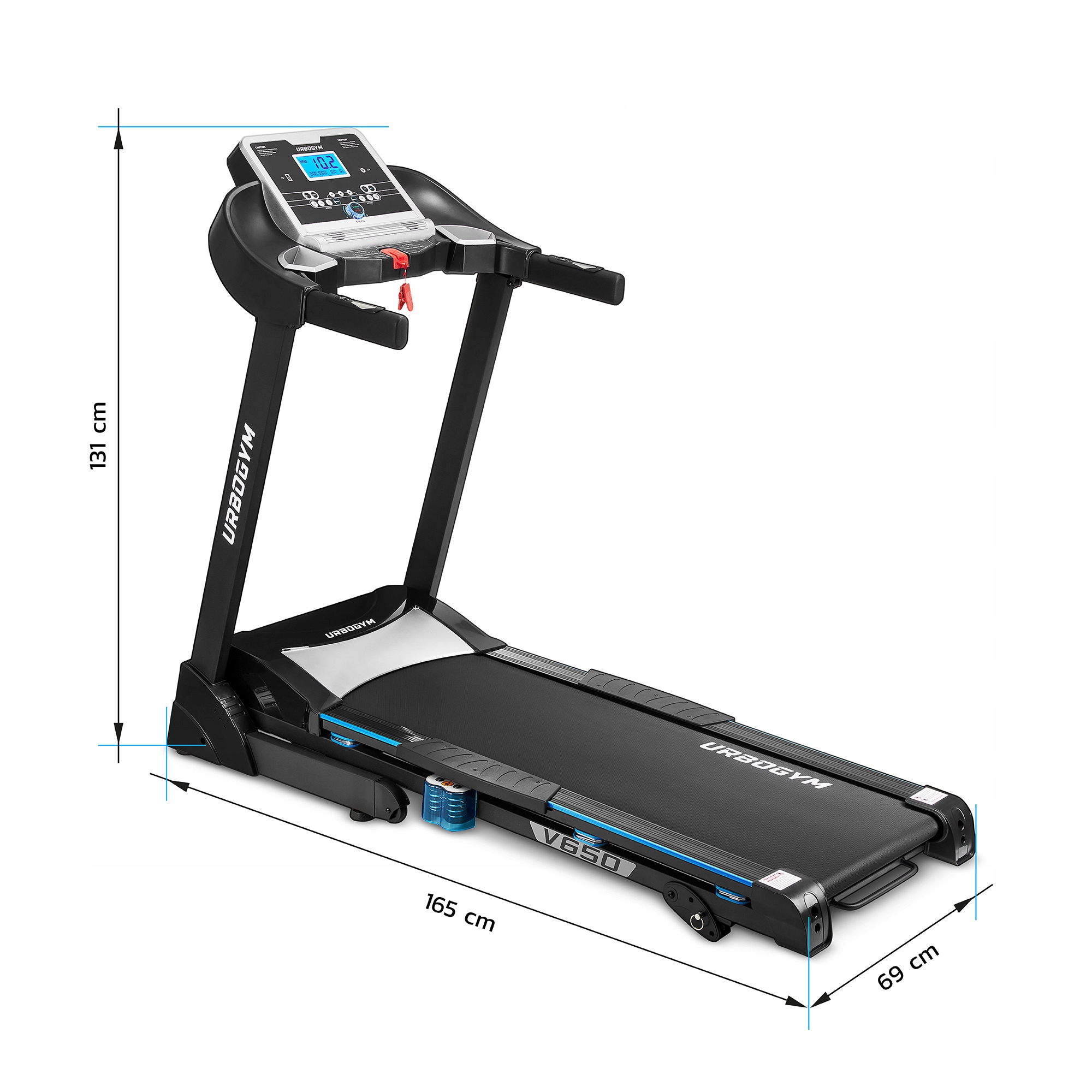 ELECTRIC TREADMILL V650 CUSHIONING RISE PULSE Gamintojas Urbogym