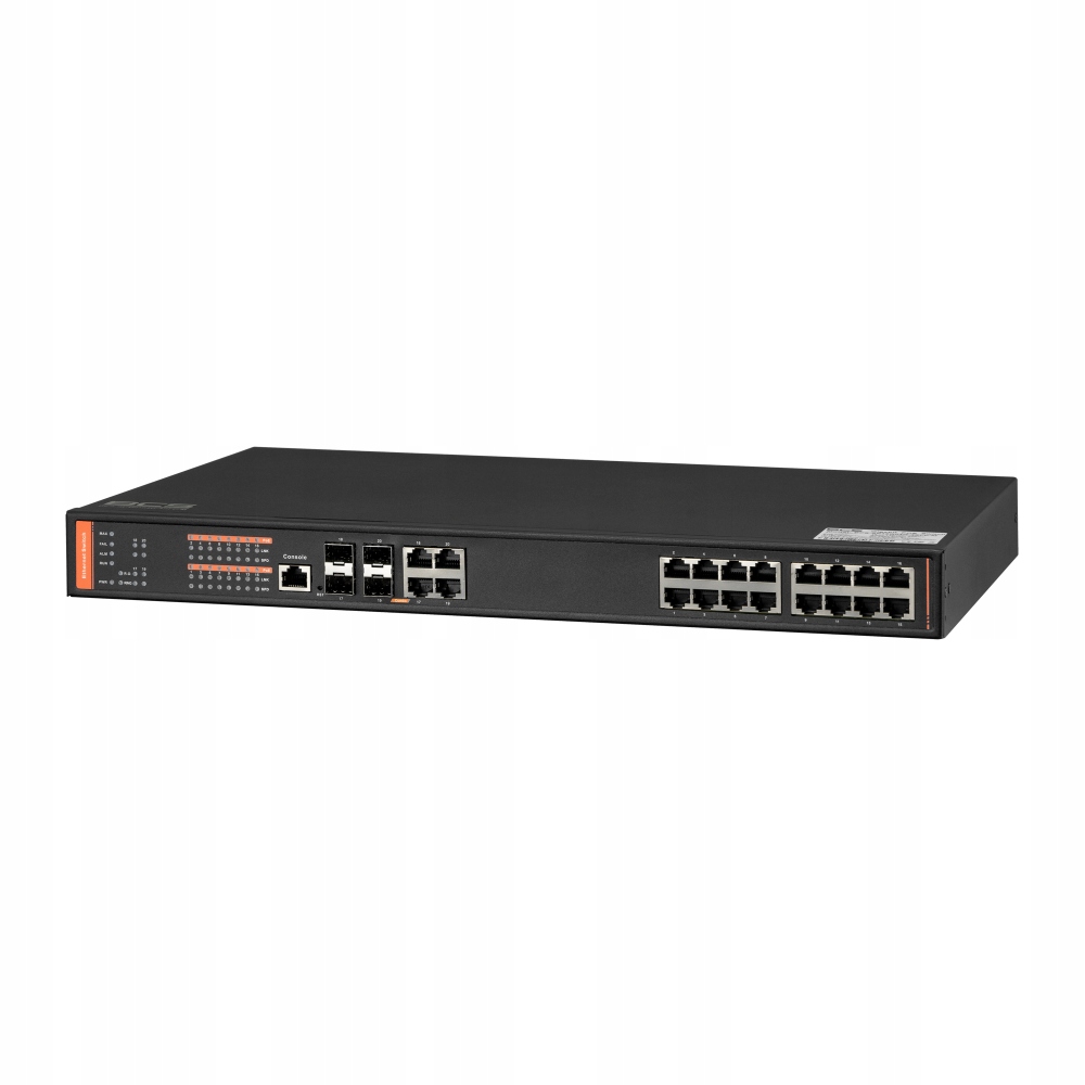 16-portový prepínač PoE BCS-SP16G04G-4SFP-M