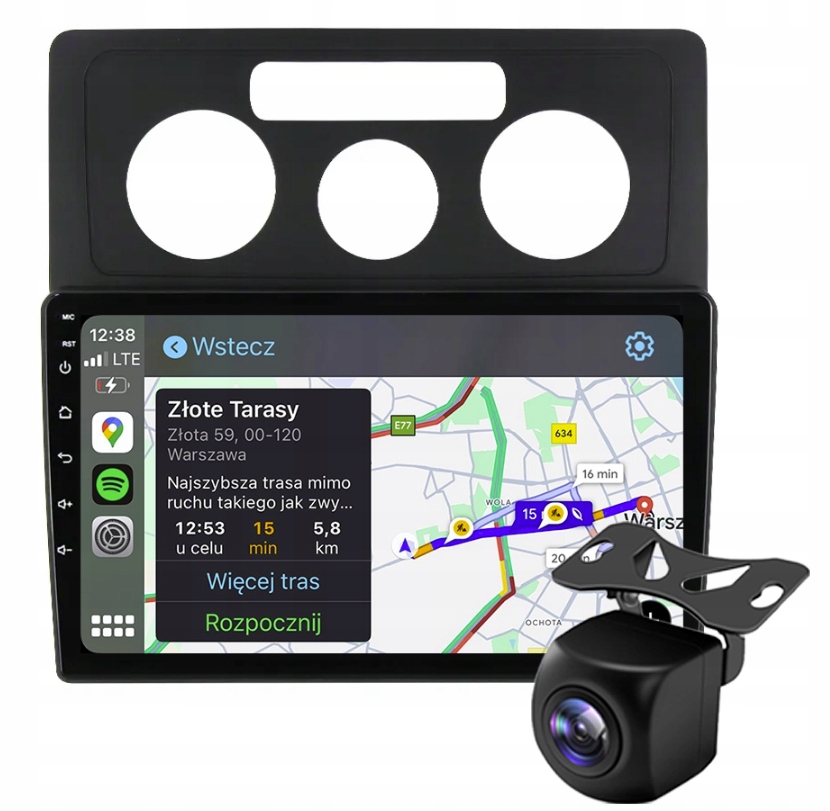 Vw Caddy Touran Rádio Navigace Android Auto Apple Carplay Couvací Kamera