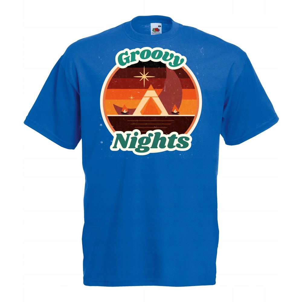 

Koszulka groovy nights kamping S niebieska