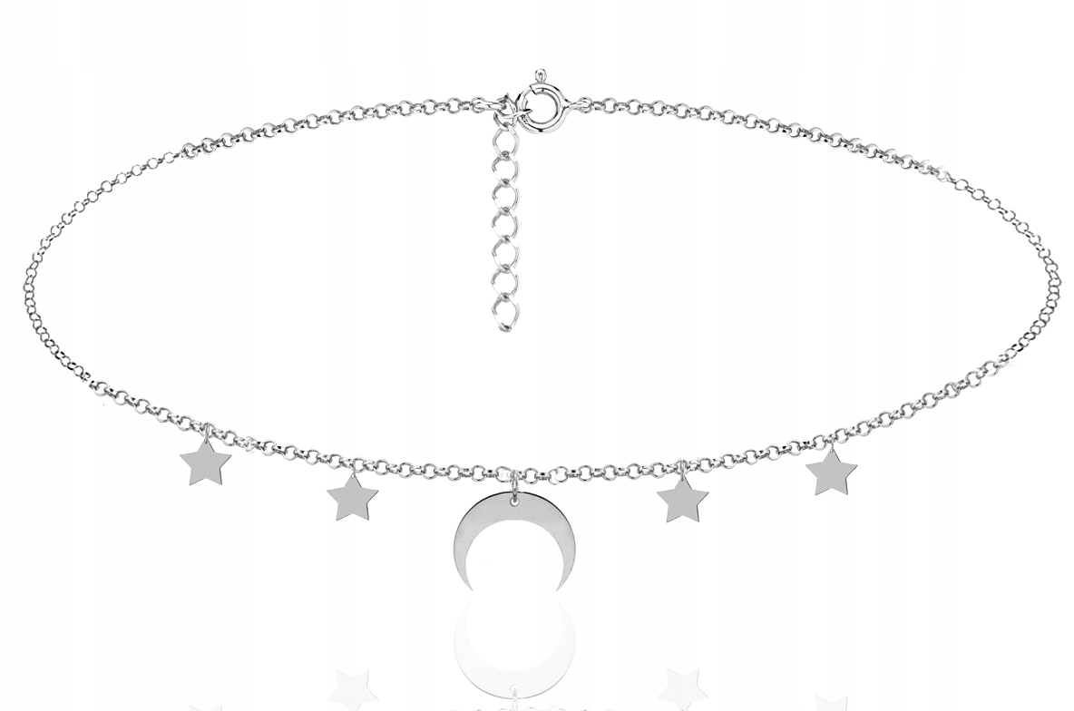 

Choker Celebrytka Księżyc Półksiężyc Gwiazdka Rod
