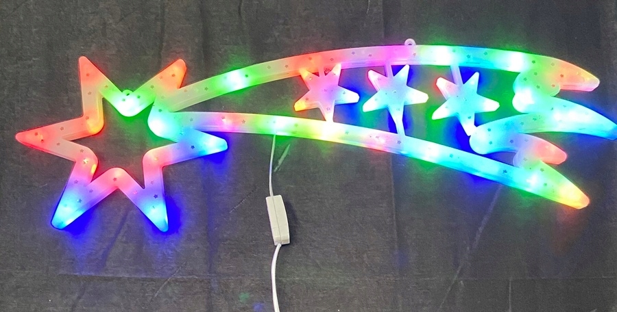 OZDOBA ŚWIĄTECZNA LED GWIAZDA MULTIKOLOR