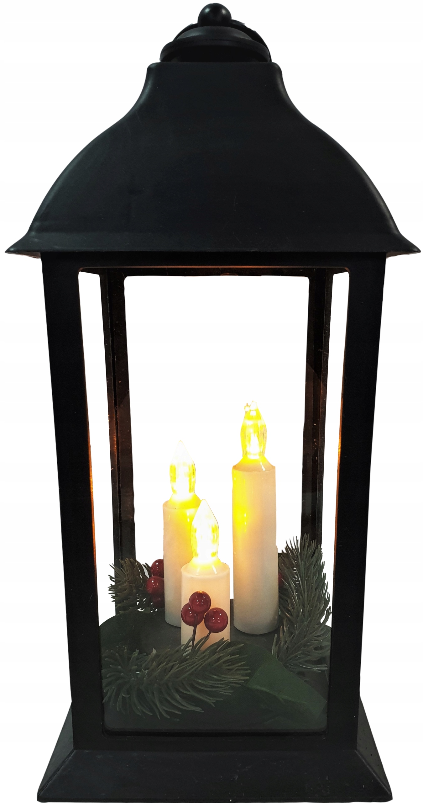 LATARENKA LAMPION LED CZARNY ŚWIECA BATERIE 2xR6 Rodzaj latarnia