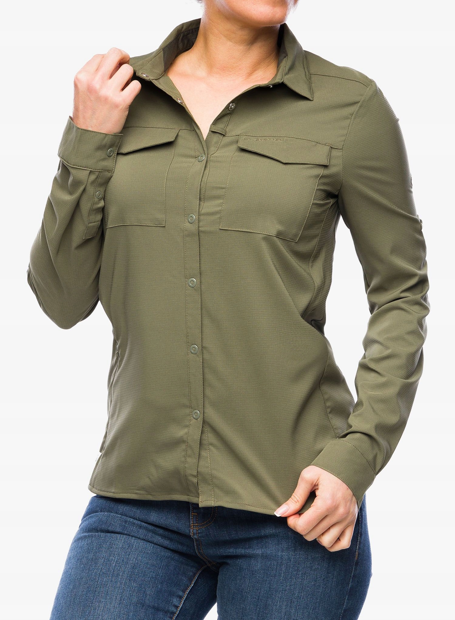 Dámská cestovní košile Craghoppers NosiLife Pro Ls Shirt V olivová Xs