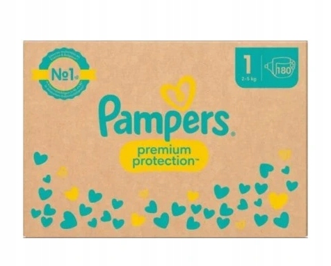 Pieluszki Jednorazowe Pampers Premium Protection 1 2-5kg 180SZT