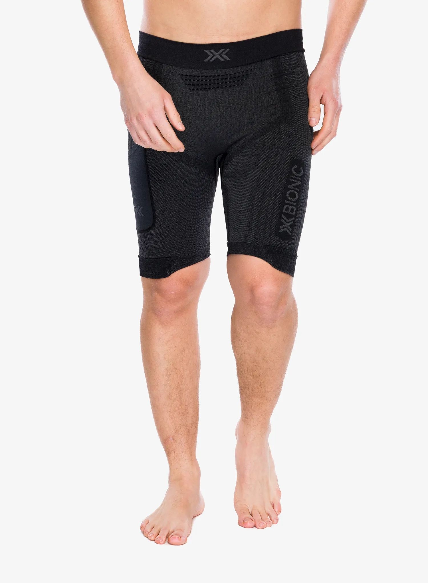 Kraťasy na běhání X-bionic Xceed Run Short Tights x black/rhino M