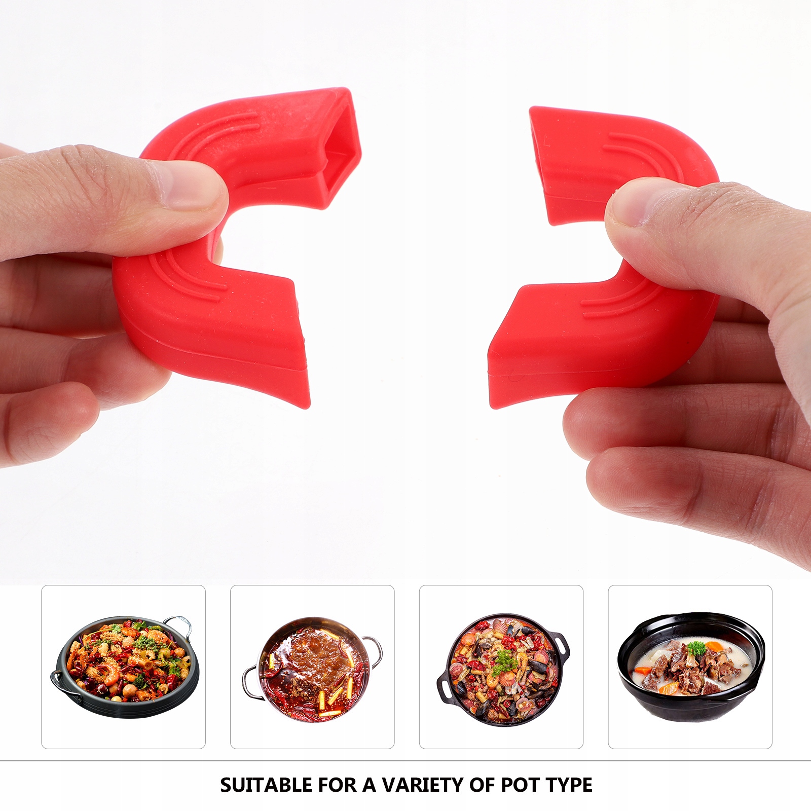 Ga-Silicone Handles for Pots Pans Heat-resistant Pojemność 1 l